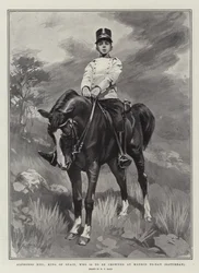 Alphonso XIII, King of Spain, who is to be crowned at Madrid Today (Saturday)